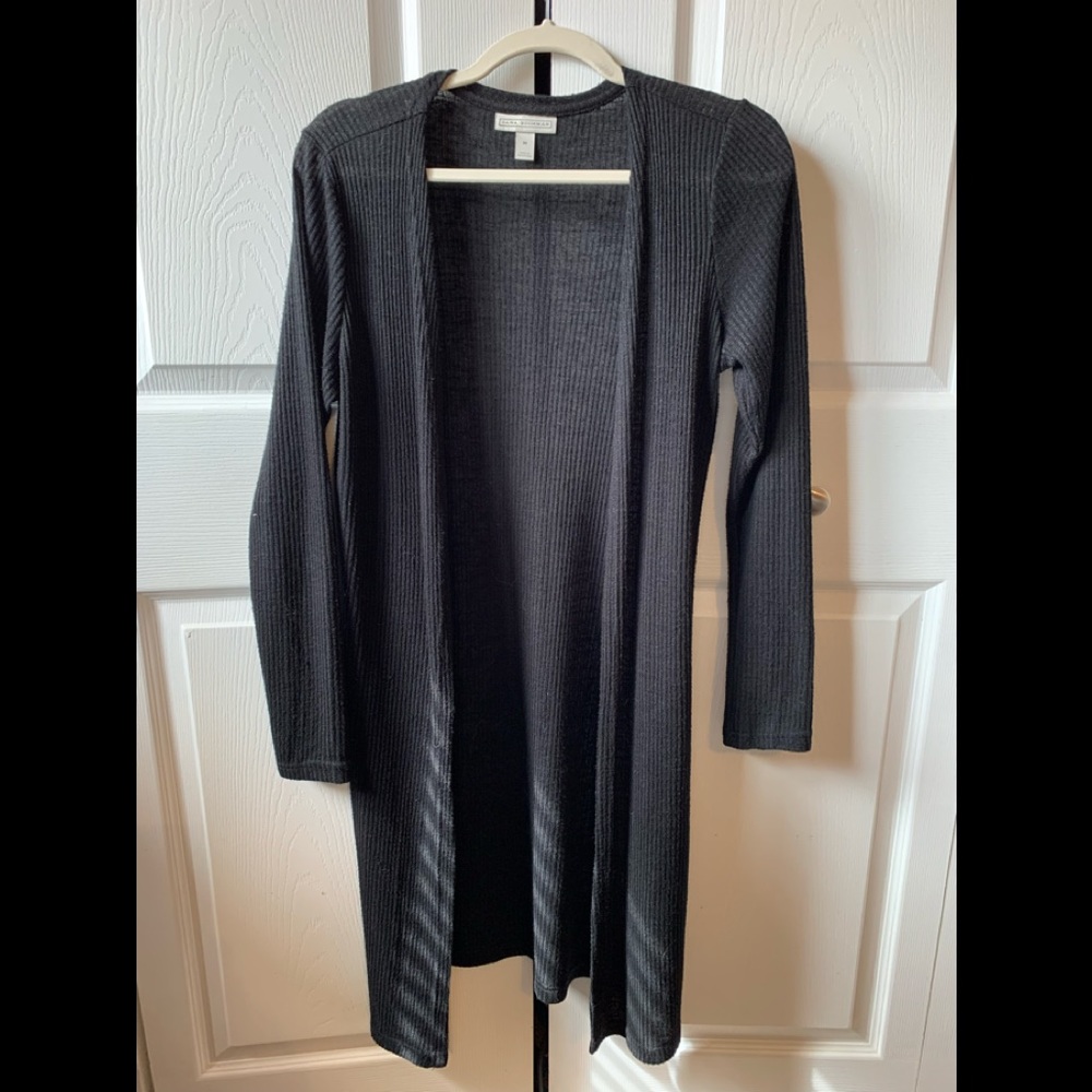 Dana Bachman Womens Long Sleeve Cardigan, Black, Good Condition, Medium